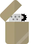 Zippo Lighter SVG Icon